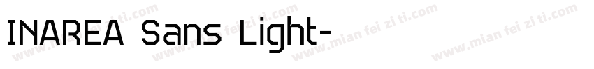 INAREA Sans Light字体转换
